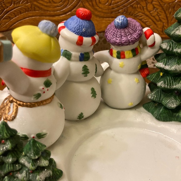 Vintage PartyLite Snowball Snowman Winter Holiday Tea Light Votive Candle Holder - Picture 6 of 17